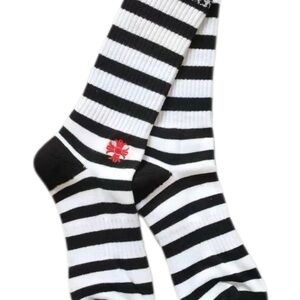 Striped Black and White Socks